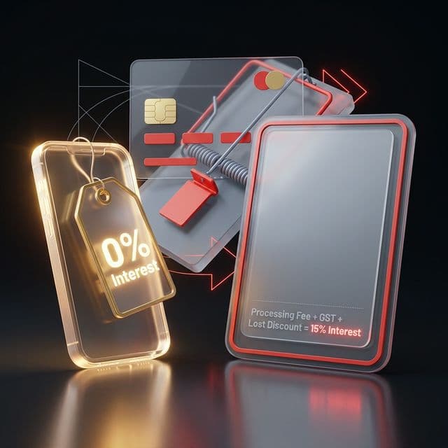 The "No-Cost EMI" Scam: Detailed breakdown of Processing Fees + GST + Lost Discounts.